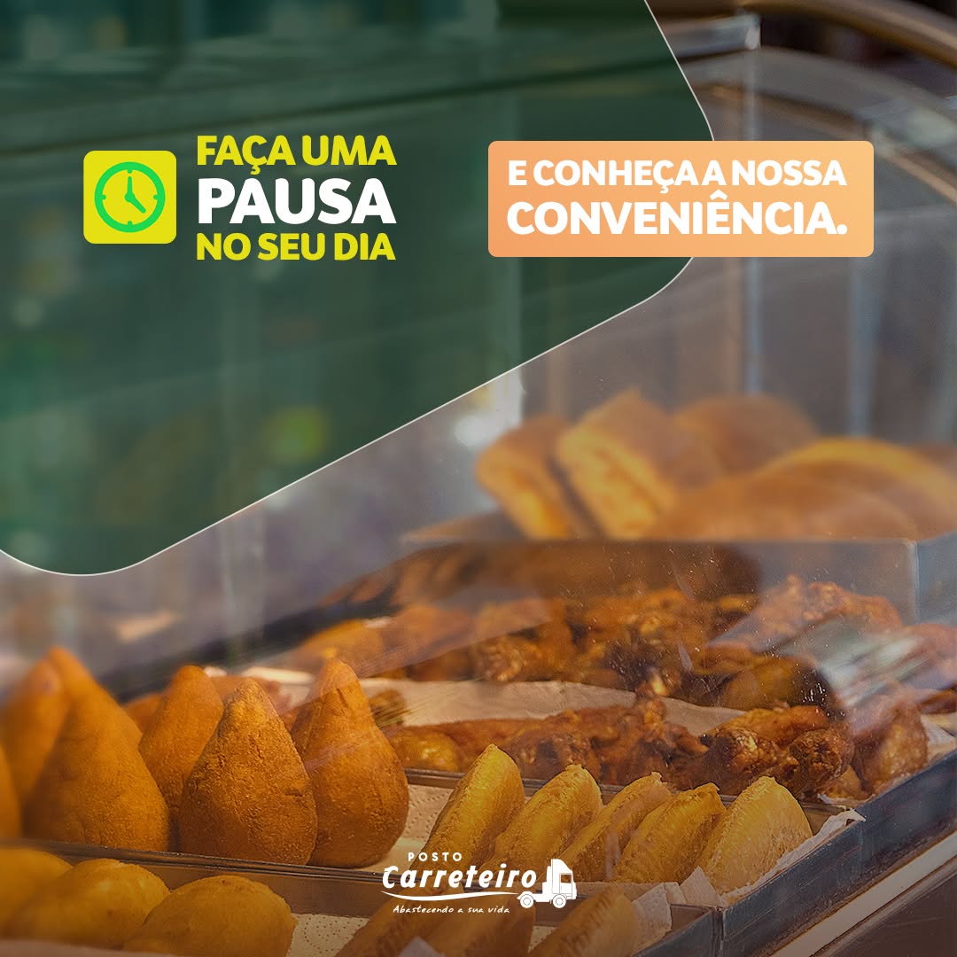 Salgados na conveniência